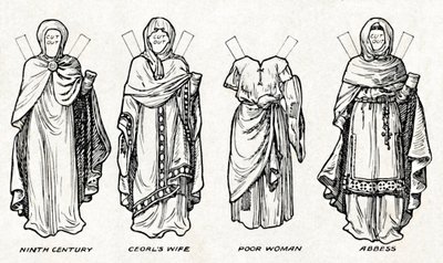 The Gallery of British Costume: How The People Dressed in Anglo-Saxon Times, c1934 by Unbekannt