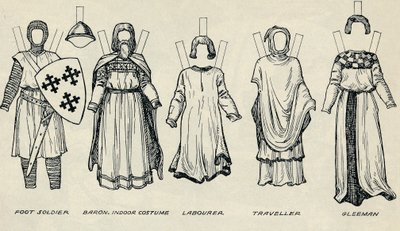 The Gallery of British Costume: Types of Dress in Early Plantagenet Times by Unbekannt