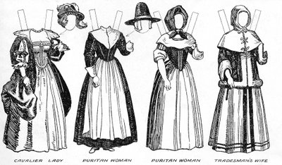 The Gallery of Historic Costume: Some Dresses of Cavaliers and Roundheads by Unbekannt