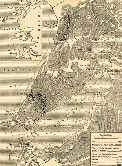 The Gallipoli Campaign, First World War, 1915 by Unbekannt