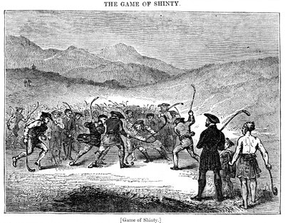 The Game of Shinty, 18th or 19th Century by Unbekannt