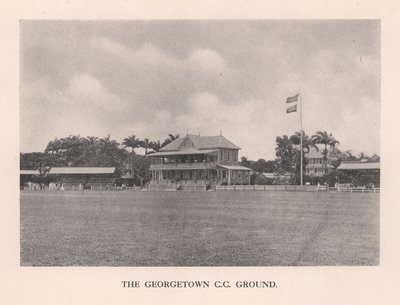 The Georgetown Cricket Club Ground, British Guiana by Unbekannt