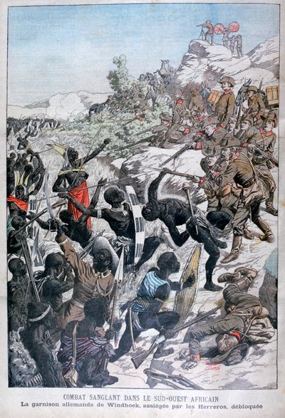 The German Garrison of Windhoek, Besieged by the Herero, South-West Africa by Unbekannt