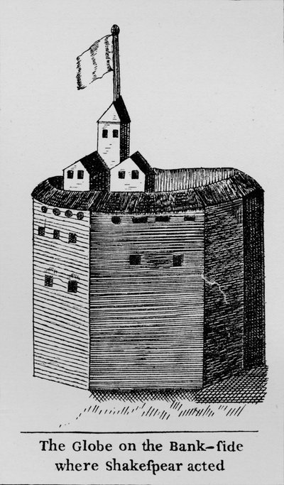 The Globe on the Bank-side where Shakespeare acted, c1600 by Unbekannt