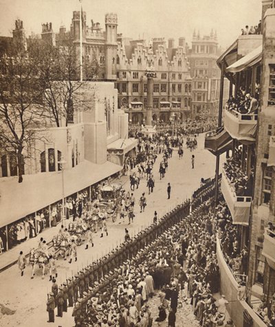 The Golden Coach Leaves the Abbey by Unbekannt