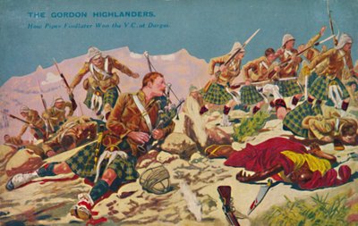 The Gordon Highlanders. How Piper Findlater won the V.C. at Dargai, 1897, 1939 by Unbekannt