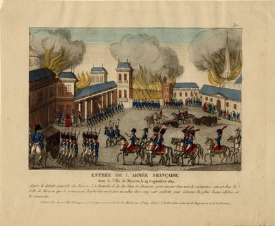 The Grande Armée Enters the City of Moscow by Unbekannt