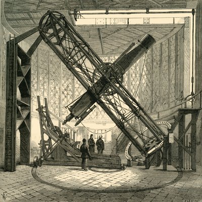 The Great Equatorial Telescope in the Dome, Greenwich Observatory by Unbekannt