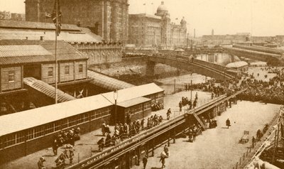 The Great Floating Landing-Stage at Liverpool by Unbekannt