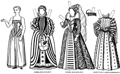 The Great Gallery of Costume: Varied Dresses Worn in the Days of Elizabeth by Unbekannt