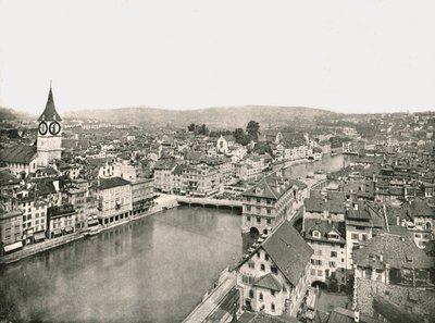 The Grosse Stadt and Kleine Stadt Divided by the River Limmat, Zurich, Switzerland by Unbekannt