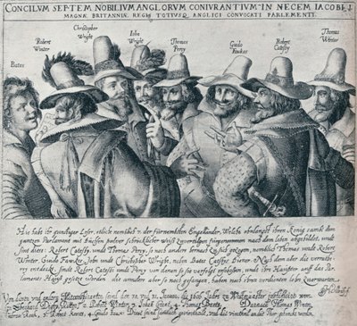 The Gunpowder Plot Conspirators and Their Servant Bates, 1605, 1901 by Unbekannt