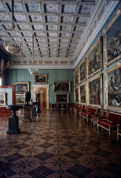The Hall of Flemish Paintings in the Hermitage by Unbekannt