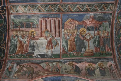 The Healing at Capernaum and other scenes from the Life of Christ by Unbekannt