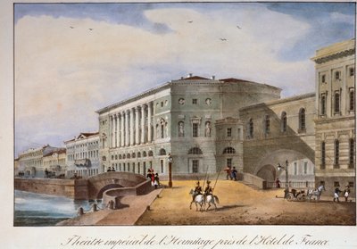 The Hermitage Theatre in St Petersburg by Unbekannt