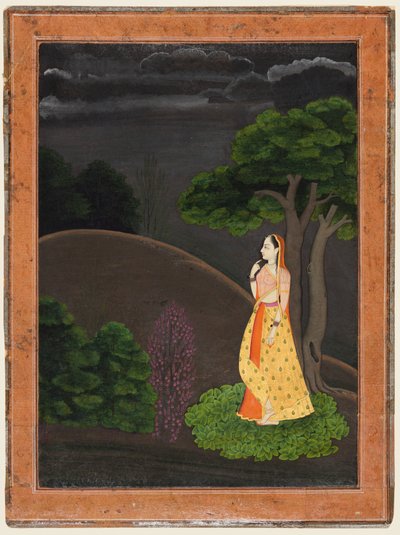 The Heroine Who Waits Anxiously for Her Absent Lover Utka Nayaka, c. 1750-55 by Unbekannt