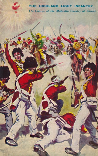 The Highland Light Infantry: The Charge of the Mahratta Cavalry at Assaye, 1803, 1939 by Unbekannt