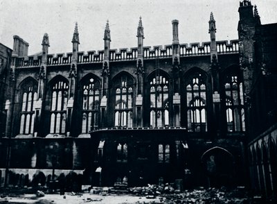 The Historic Hall in the Inner Temple Completely Gutted by Fire by Unbekannt