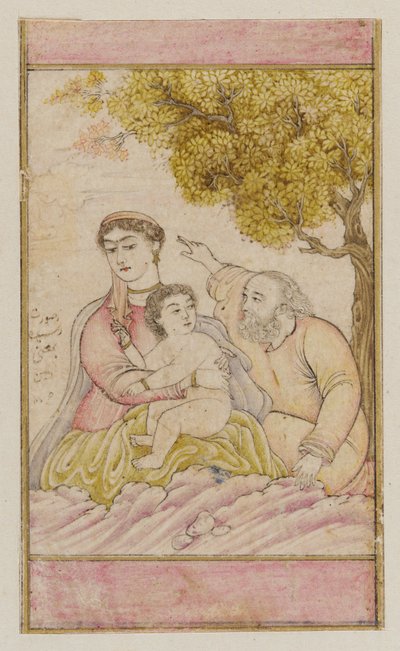 The Holy Family after a European design by Unbekannt