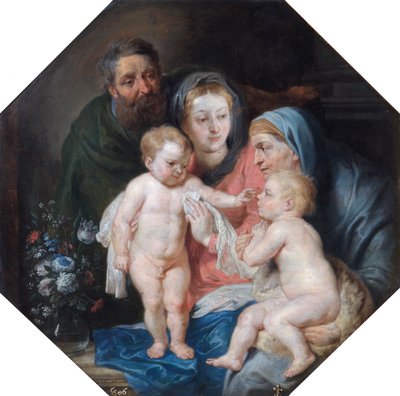 The Holy Family with St Elizabeth and St John by Unbekannt