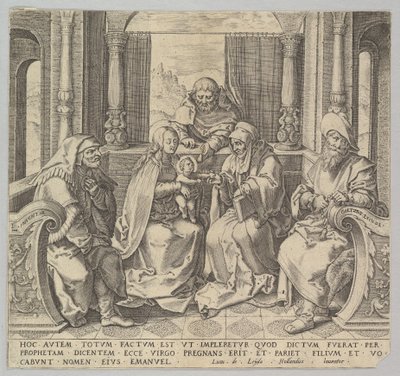 The Holy Kindred, Virgin and Child with Joseph, Anne and Two Male Saints by Unbekannt