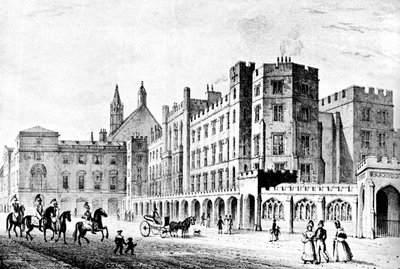 The House of Lords and House of Commons, Westminster, early 19th century by Unbekannt