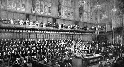 The House of Lords during the Home Rule Debate by Unbekannt