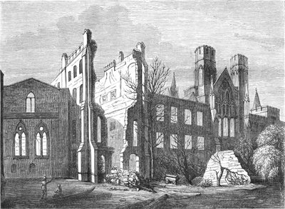 The Houses of Parliament after the fire in 1834, 1897 by Unbekannt