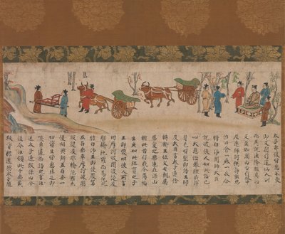 The Illustrated Sutra of Past and Present Karma Kako genzai inga kyo emaki, late 13th century by Unbekannt