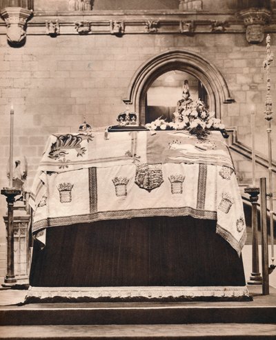 The Imperial Crown, The Orb, and the Sceptre on King George