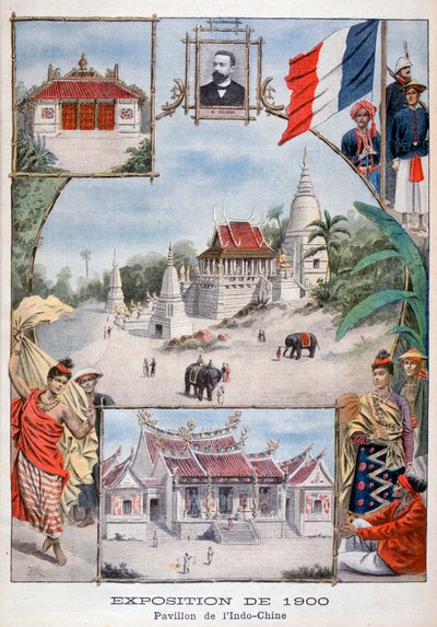 The Indochina Pavilion at the Universal Exhibition of 1900, Paris by Unbekannt