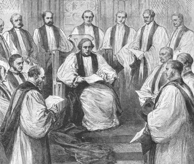 The Installation of Dr. Benson as Archbishop of Canterbury, March 22, 1883 by Unbekannt