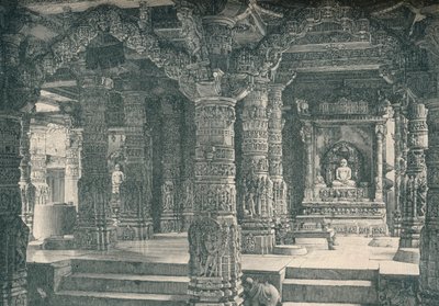 The Interior of a Jain Temple at Mount Abu in Rajputana by Unbekannt