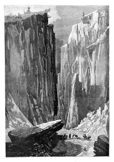 The Iron Gate Defile on the Karshi-Derbent Route, Afghanistan, 1895 by Unbekannt