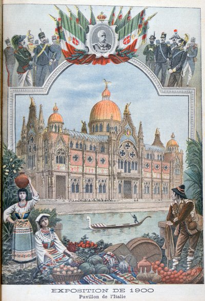 The Italian pavilion at the Universal Exhibition of 1900, Paris by Unbekannt