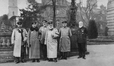 The King of Bavaria Visiting the Imperial German Army Headquarters by Unbekannt