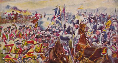 The Kings Own Yorkshire Light Infantry. The Battle in the Rosefields at Minden by Unbekannt
