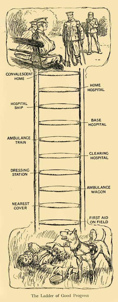 The Ladder of Good Progress, First World War, c1914-c1920 by Unbekannt