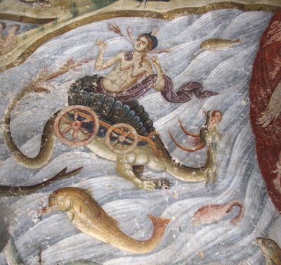 The Last Judgment (detail): The sea gave up its dead, 1321-1322 by Unbekannt