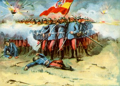 The Last Stand, Square of Spanish Infantry, Spanish-American War, 1898 by Unbekannt