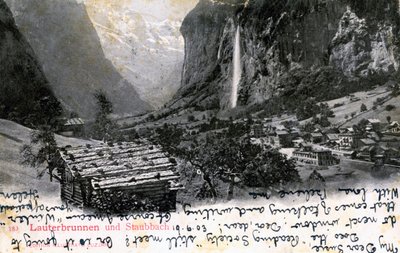 The Lauterbrunnen Valley, Bernese Oberland, Switzerland by Unbekannt