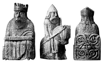 The Lewis Chessmen, Norwegian, c1150-c1200, c1920 by Unbekannt