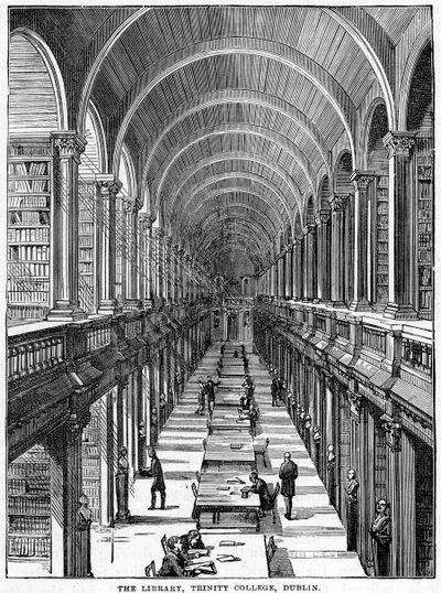 The Library, Trinity College, Dublin by Unbekannt