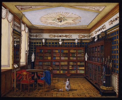 The Library of Count Henryk Ilinsky in Romaniv by Unbekannt