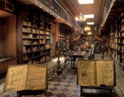 The Library of the Convent of Saint Francis, Lima, Peru by Unbekannt