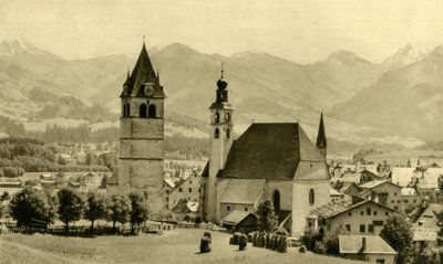 The Liebfrauenkirche and church of St Andreas, Kitzbühel, Tyrol, Austria by Unbekannt
