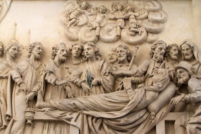 The Life of the Virgin, The House of the Virgin, Santa Casa, Replica of the Holy House, Church of Our Lady of Loreto, Prague, Czech Republic by Unbekannt