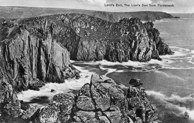 The Lions Den from Pordenack, Lands End, Cornwall by Unbekannt