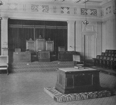 The Lodge Room, Showing Decorative Frieze, Masonic Temple, Birmingham, Alabama by Unbekannt