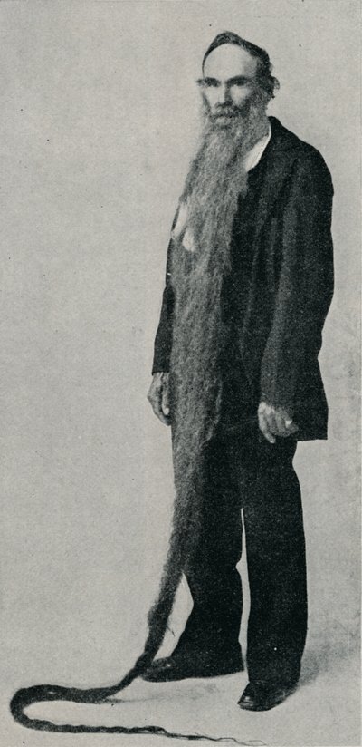 The Longest Beard on Record, 1896, 1910 by Unbekannt